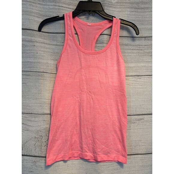 Lululemon Pink Swiftly Racerback Tank Top Size 4 - Picture 1 of 3